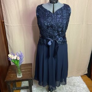 Jacques Vert Blue Cocktail Dress